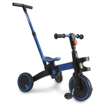 Tricycle et vélo d’entrainement 2 en 1 bleu