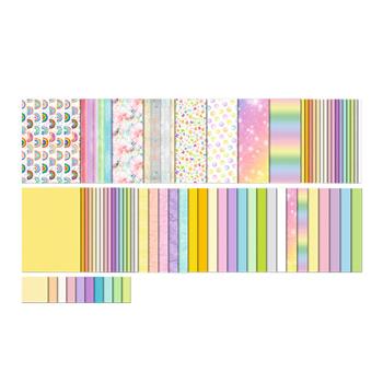 Papier de bricolage, super set Pastel, 112 pces