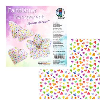 Faltblätter transparent 100 Stk.