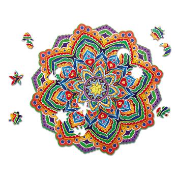 Holz Puzzle Mandala Stern