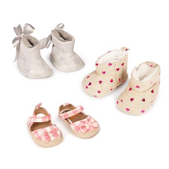 Souliers de poupée, Bottes et sandales Baby Love, 3 paires