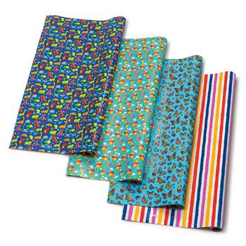 Papier cadeau Birthday, 4 pces