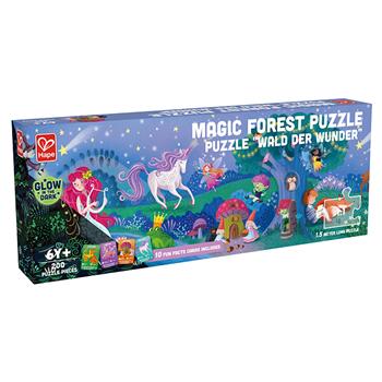 Hape Puzzle del bosco magico fosforescente, 200 pezzi