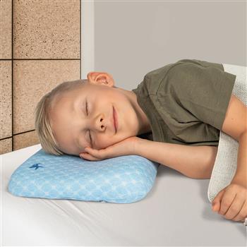 Memory Foam Kissen für Kleinkinder blau