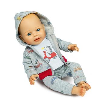 Veste à capuche de poupée Baby Love assortie Auto, 3 pces