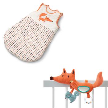 Schlafsack + Activity Spielzeug Fuchs
