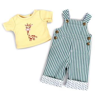 Salopette et T-shirt pour poupée 2 pces, de Baby Love