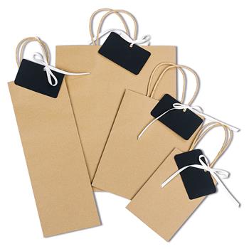 12 borse di carta con etichetta disegnata da grattare