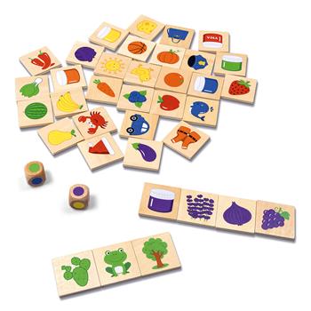 Jeu d'apprentissage des couleurs en bois, 38 pces