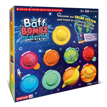 9 bombe da bagno «Sistema solare»
