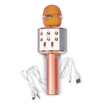 Microfono rosa da karaoke
