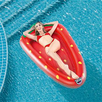 Matelas gonflable Fraise pour la piscine