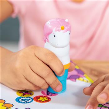 Set dispenser per sticker WOW!: unicorno