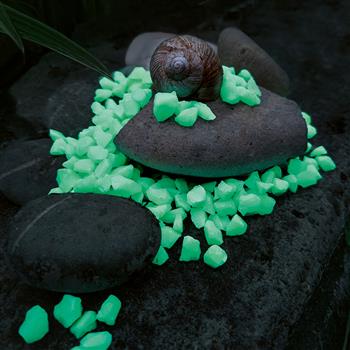 Pietre luminose Glow in Dark, verde scuro 1 kg