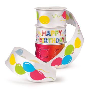 Geschenkband Happy Birthday Set 3 Stk.