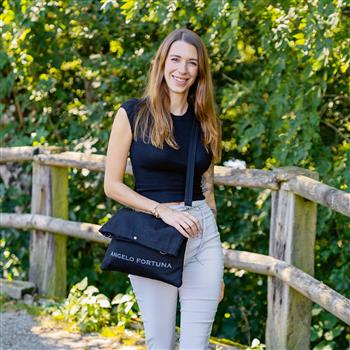Borsa a tracolla Angelo Fortuna in PET riciclato