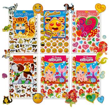 Stickerbögen mit Stickeralben