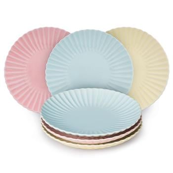 Set d'assiettes à dessert pastel Angelo Fortuna 6 pces