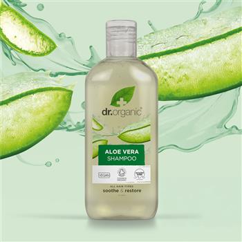 Shampooing Dr. Organic à l'aloe vera, contenu 265 ml