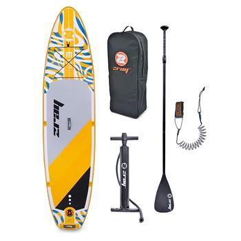 Tavola SUP gonfiabile da 335 cm con superficie antiscivolo, 2 pagaie, pompa e zaino
