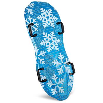 Bodyboard blu con motivo a fiocchi di neve per 2 persone