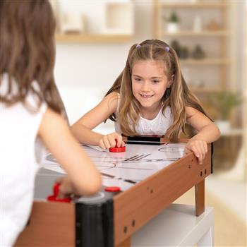 Gioco da tavolo Airhockey di BEA Toys, con due dischi rossi e due puck