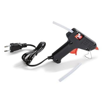 Heissklebepistole original PLAYBOX mit Netzbetrieb, inklusive 2 transparenten Klebesticks Ø 7 mm, handlich und kompakt