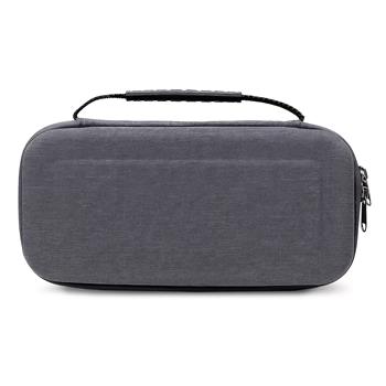 Sac de transport noir pour Nintendo Switch avec fermeture éclair, compartiment pour accessoires, porte-cartes et poignée de transport