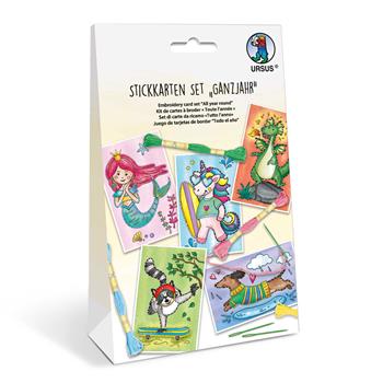 Set de cartes à broder toute l'année 10 pièces