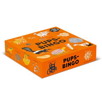 Farbig illustriertes Bingo-Kartenspiel rund um pupsende Tiere vom Laurence King Verlag