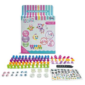 Set di accessori Magic Balloons con mini palloncini colorati, adesivi, occhietti e parti aggiuntive