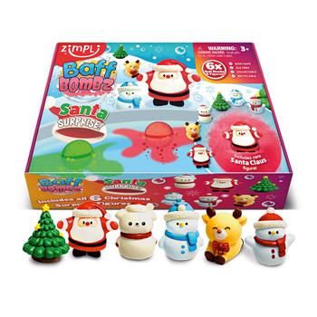 Baff Bombz Santa Surprise Set mit 6 Überraschungskugeln
