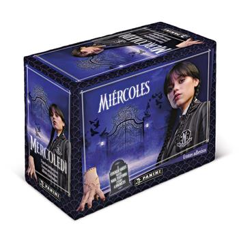Boîte d'autocollants Panini Wednesday, avec 24 sachets d'autocollants contenant chacun 5 autocollants Panini