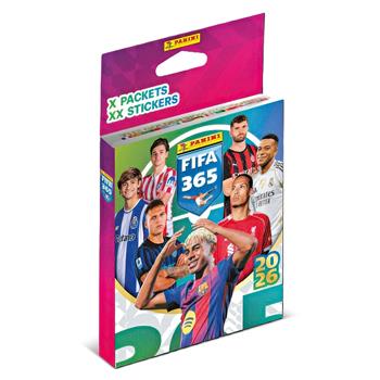 FIFA 365 2026 Panini Blister mit 8 Stickertüten à 5 Sticker