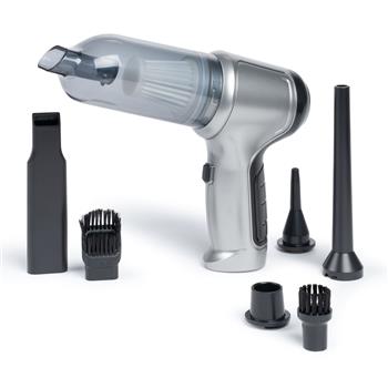 Handstaubsauger mit transparentem Staubbehälter und div. Aufsätzen