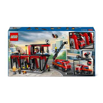 LEGO City Caserma dei Pompieri e Autopompa con Camion