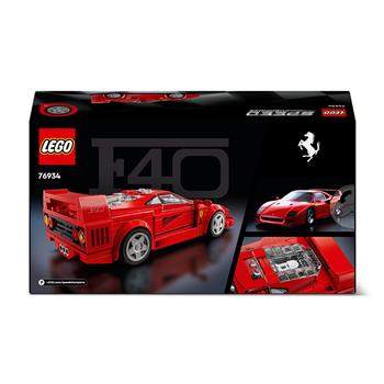 LEGO Speed Champions Supercar Ferrari F40, Modellino di Auto Sportiva