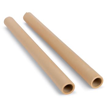 2 rouleaux de papier d'emballage kraft brun