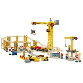 Set cantiere con due gru