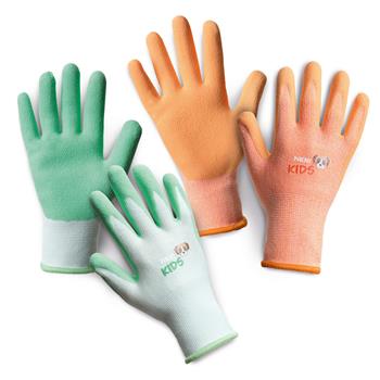 Gartenhandschuhe 2 Paar 3 – 5 Jahre orange & grün
