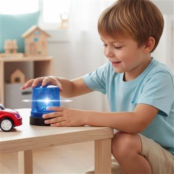 Blaulichtalarmlampe mit Sirene