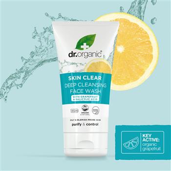 Dr. Organic Gel detergente viso Skin Clear Deep Cleansing 125 ml