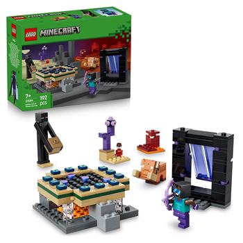 LEGO Minecraft Reise durch Nether und Endportal - Kinder Spielzeug mit Helden, Enderman und Baby Hoglin Figuren
