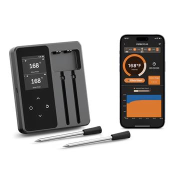Thermomètre à viande avec écran et 2 sondes sans fil