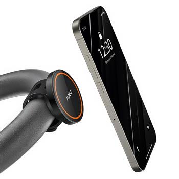 Support smartphone magnétique Mag-Safe avec sangle en silicone pour guidon