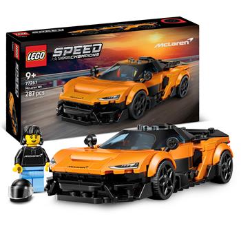 LEGO Speed Champions McLaren W1 Rennauto als detailreiches Modellauto mit Fahrer Minifigur