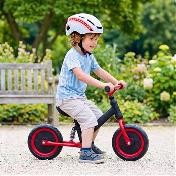 Draisienne noir et rouge pour enfants avec suspension