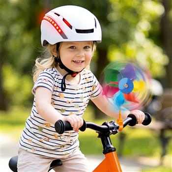 Mini moulins à vent colorés pour guidon de vélo enfant, lot de 2