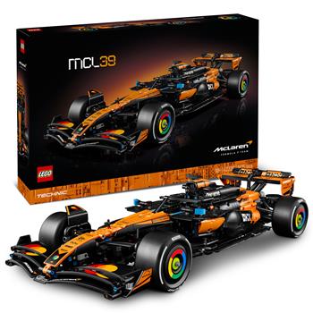 LEGO Technic McLaren MCL39 F1 Rennwagen als detailreiches Formel 1 Modellauto zum Ausstellen