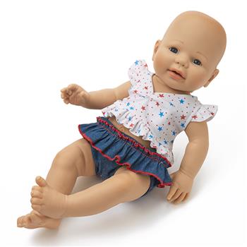 Completino con shorts a volants Baby Love, 2 pezzi